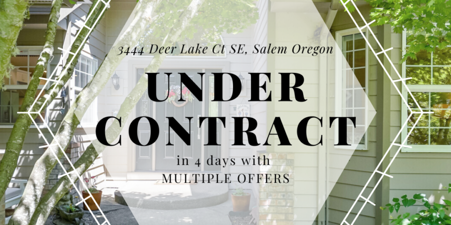 Salem house under contract, multiple offers.