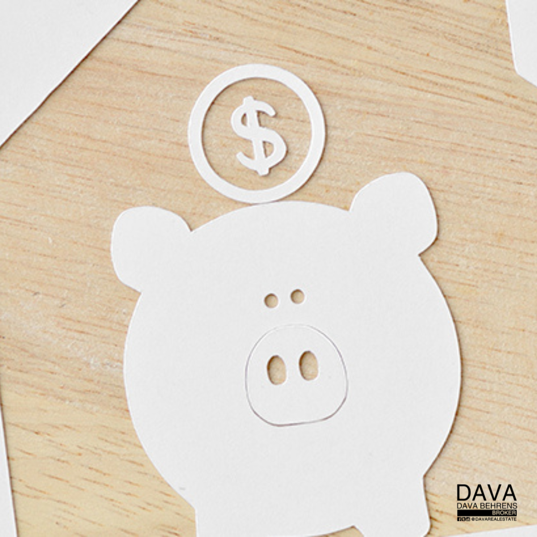 Paper piggy bank saving money.