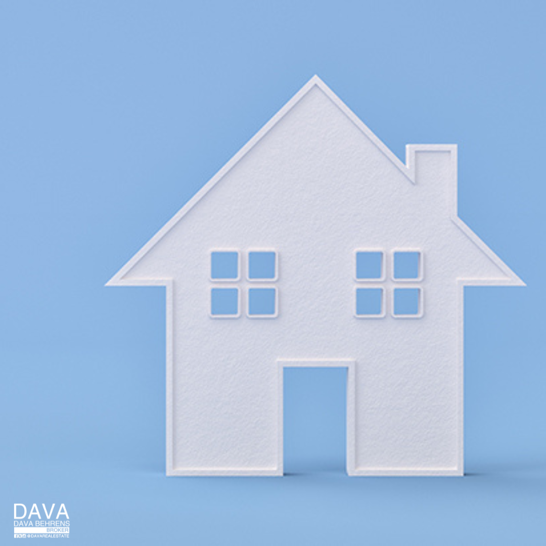 White house shape, simple home icon.