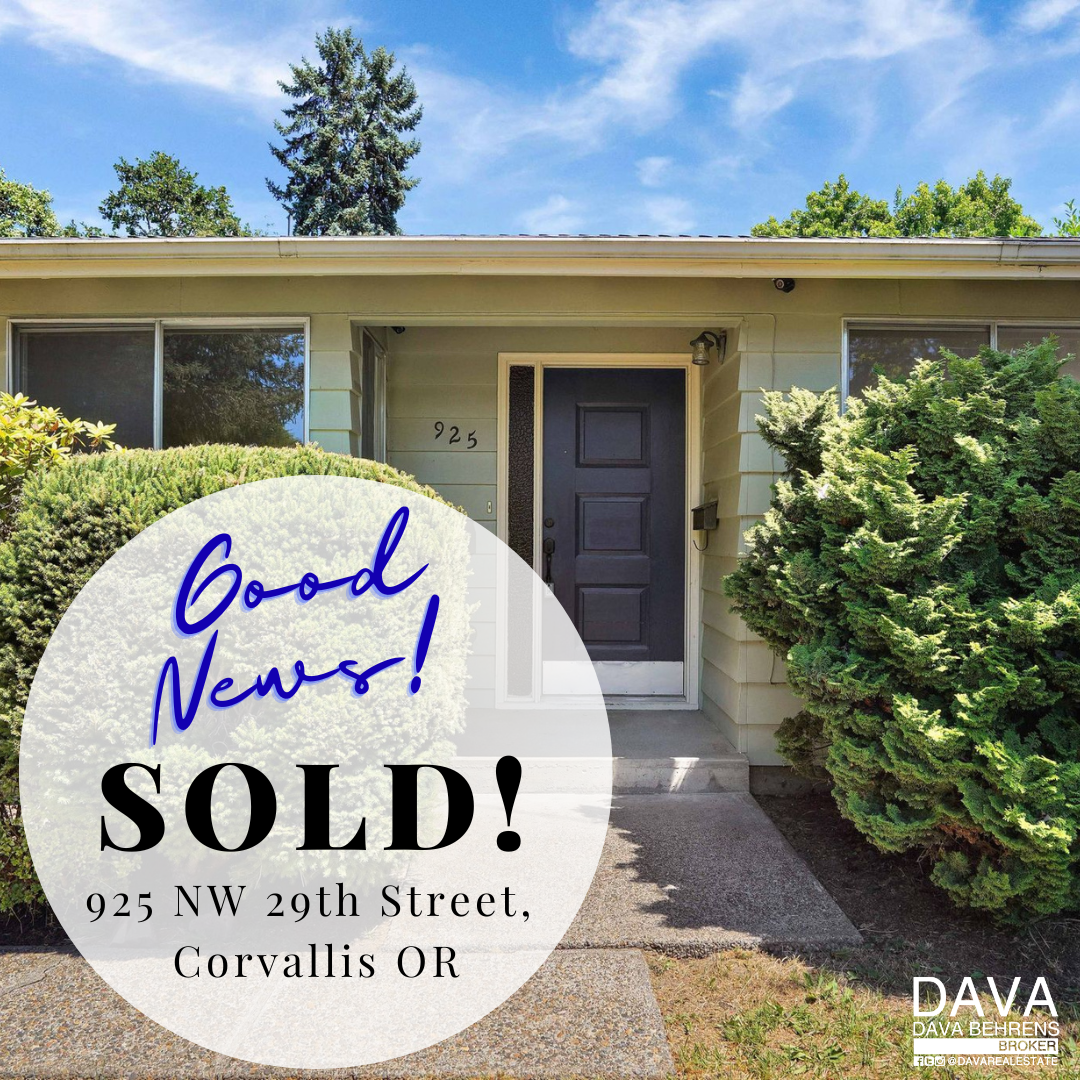 House sold: 925 NW 29th, Corvallis, OR.