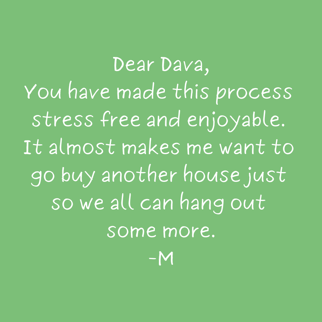 Thank you note appreciating a stress-free process.