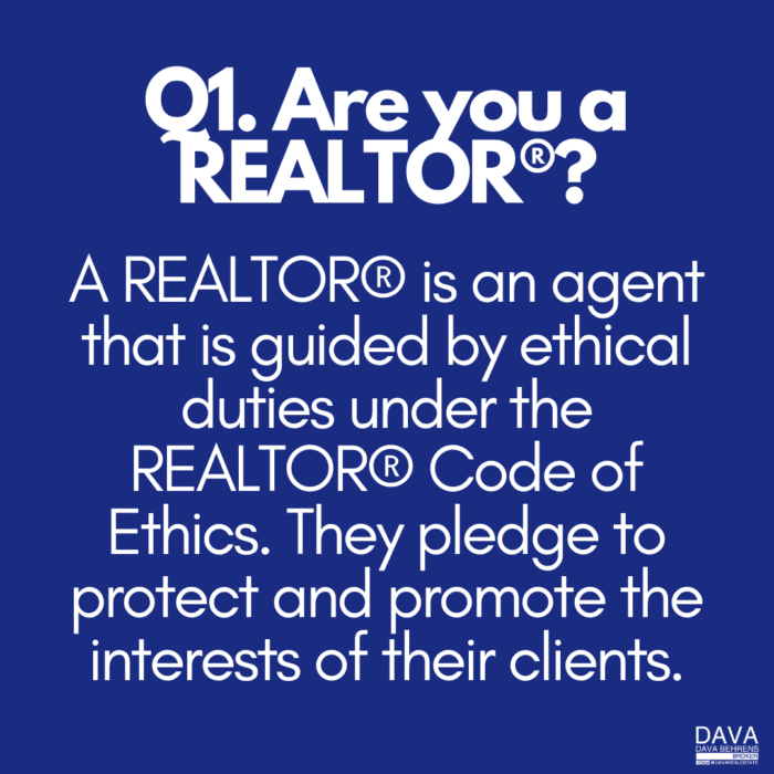 REALTORS: Ethical agents protecting clients.