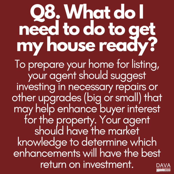 Preparing your house for sale: agent advice.