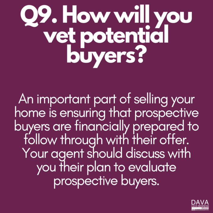 Vetting potential home buyers' finances.