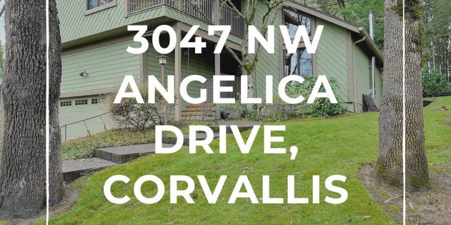 Here's an alt tag for the image: Corvallis house, 3047 NW Angelica Drive.