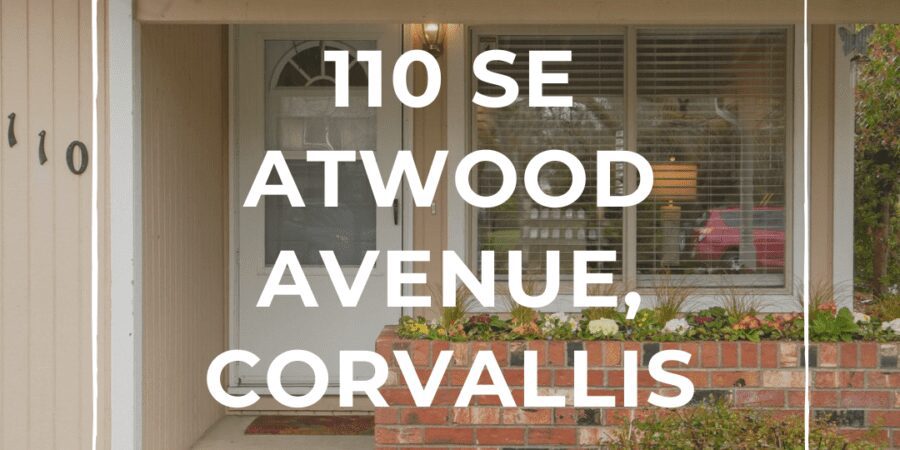 Here's an alt tag for the image: 110 SE Atwood, Corvallis home.