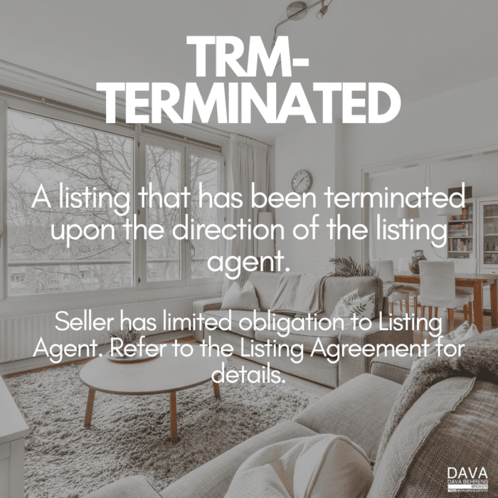 Terminated listing; seller's limited obligation.