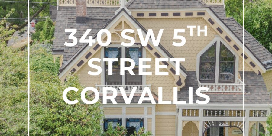Victorian house with address overlay.