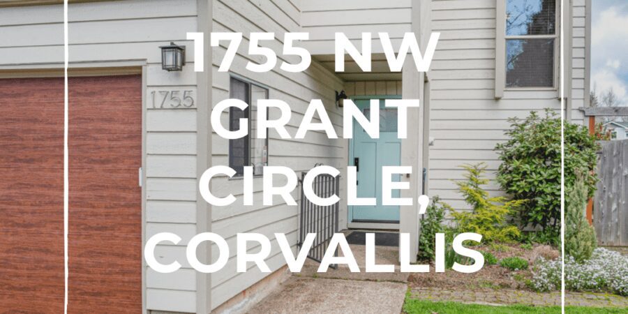 Modern house exterior with garage, Corvallis.